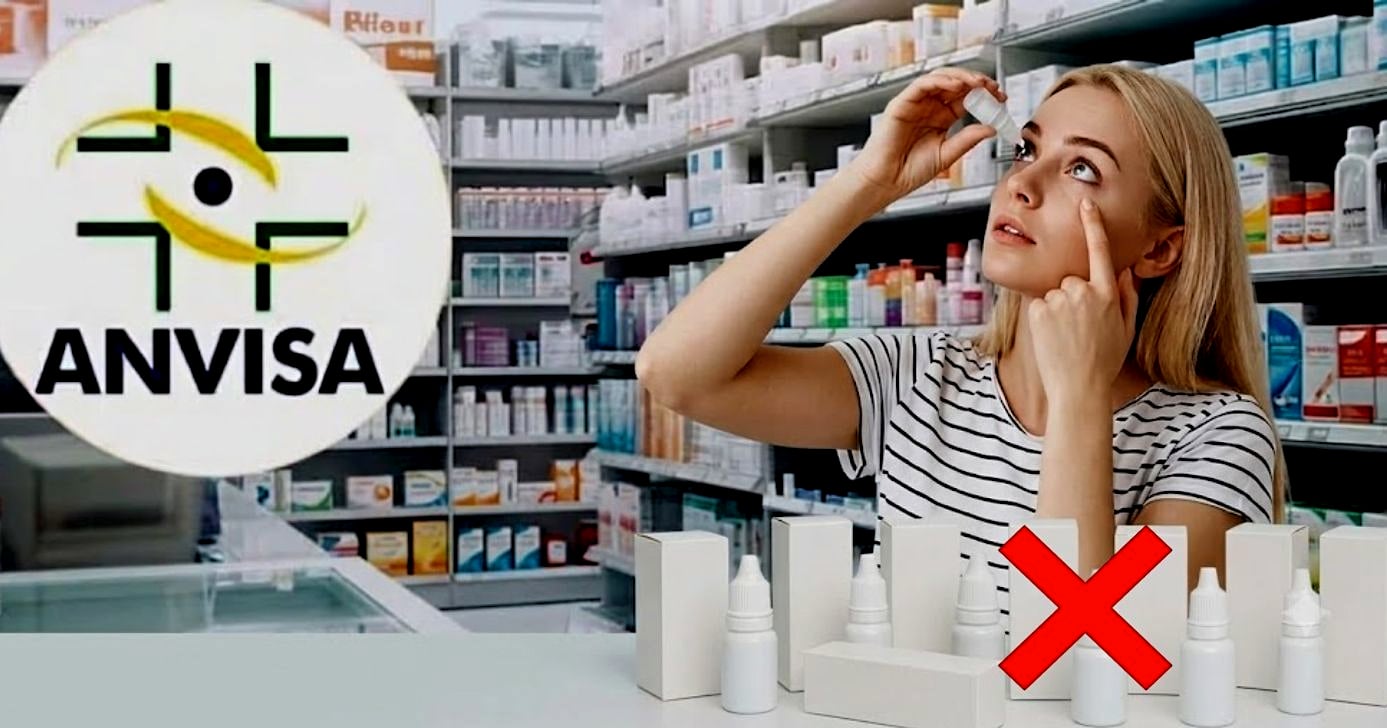 Anvisa suspende venda de colírios após falhas em fábrica na França
