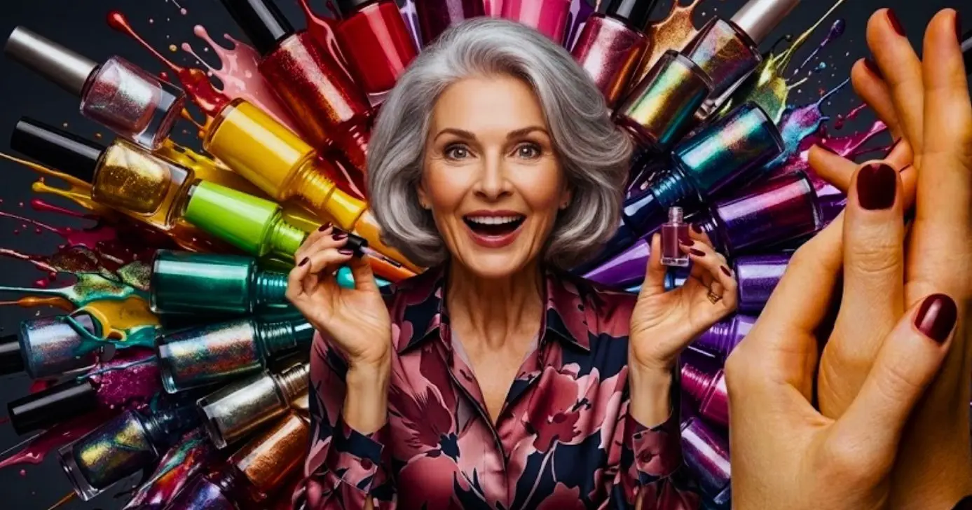 Cores de esmalte que rejuvenescem as mãos após os 60 anos